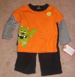 (image for) Just One You by Carter\'s 2 piece outfit 3 months glows in dark