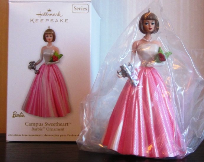 (image for) Hallmark Keepsake Campus Sweetheart Barbie Ornament - Click Image to Close