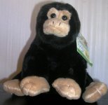 (image for) Cuddlekins Wild Republic #80318 Chimpanzee Black 8"