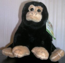 (image for) Cuddlekins Wild Republic #80318 Chimpanzee Black 8\"