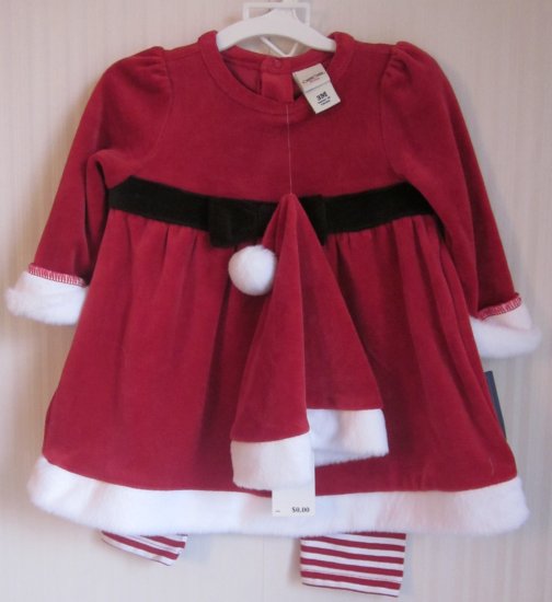 (image for) Santa Dress with Hat and Pants by Cherokee 3M - Click Image to Close