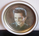 (image for) Elvis Excerpt From Eulogy Plate Plaque Gold Tin