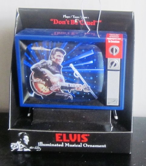 (image for) Elvis Presley Illuminated Musical Ornament TV Don't Be Cruel - Click Image to Close
