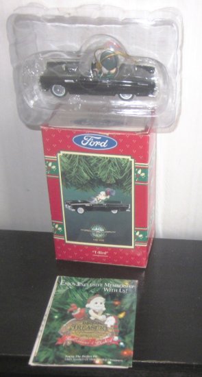 (image for) 40 Anniversary Ford T-Bird Thunderbird Ornament Black Enesco - Click Image to Close