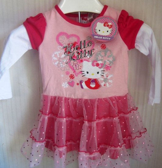 (image for) Hello Kitty tutu dress tulle skirt 24 Months Pink - Click Image to Close