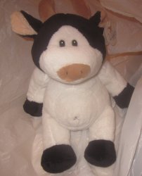 (image for) Wishpets Stuffed Plush Cow 92024
