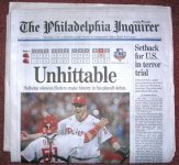 (image for) Roy Halladay No Hitter Philadelphia Inquirer October 7, 2010