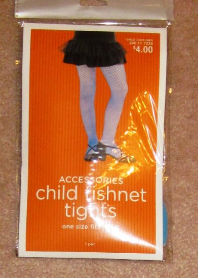 (image for) Child Fishnet Tights Blue One Size fits Most - Click Image to Close