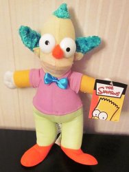 (image for) The Simpsons Krusty the Clown Plush Stuffed 9 Inches