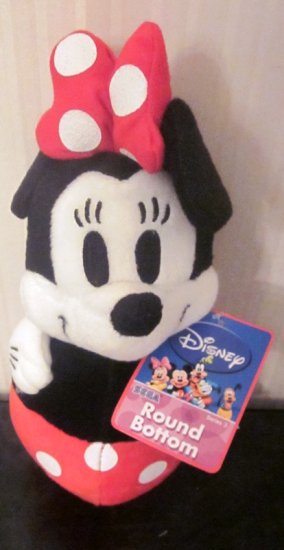 (image for) Disney Sega Series 3 Plush Stuffed Minnie Mouse Round Bottom - Click Image to Close