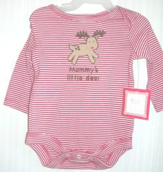 (image for) Holiday Creeper Onepiece Long Sleeve Mommy\'s Little Deer 0-3 M