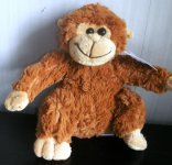 (image for) Chinda Plush Stuffed Brown Monkey 7"