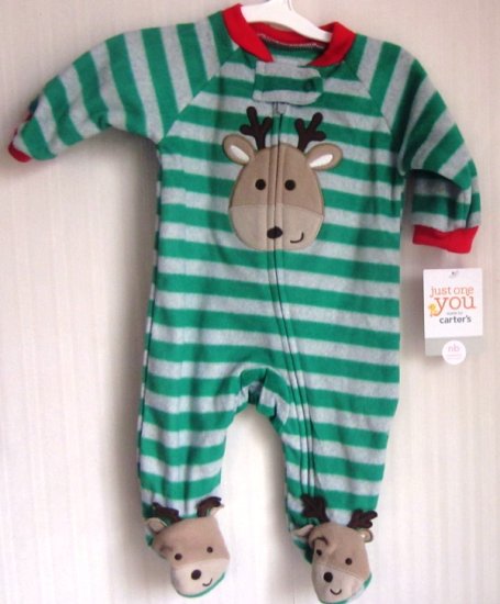 (image for) Carter's Just One You Sleeper Crawler One Piece Reindeer Feet - Click Image to Close