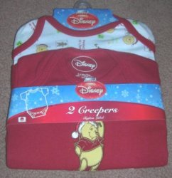 (image for) Onepiece Bodysuit Creeper Snaps Winnie The Pooh 0-3 Months