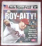 (image for) Roy Halladay No Hitter New York Post October 7, 2010