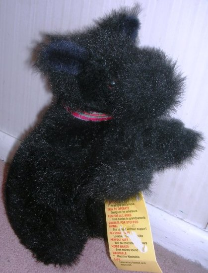 (image for) Country Critter Puppet Black Puppy - Click Image to Close