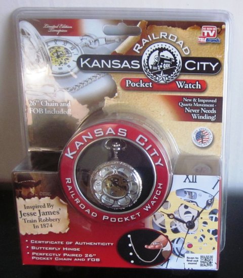 (image for) Kansas City Railroad Poceket Watch Limited Edition As Seen On TV - Click Image to Close