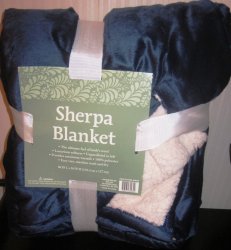 (image for) Sherpa Blanket Blue 60 X 50