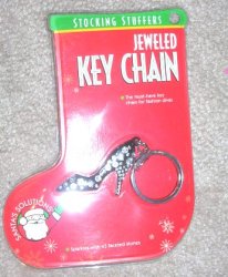 (image for) Jeweled Shoe Key Chain Stocking Stuffers Santa\'s Solutions