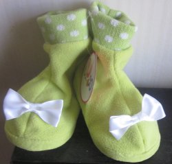 (image for) Circo Girls Infant Slippers Booties Green 12 months 24 months
