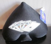 (image for) Poker Royal Flush Spade Shaped Pillow by Goffa