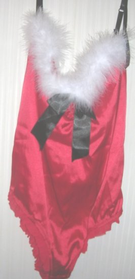(image for) Christmas Holiday Santa Teddy Teddie Lingerie by Passion XLarge - Click Image to Close