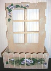 (image for) Window Flower Box Wooden New