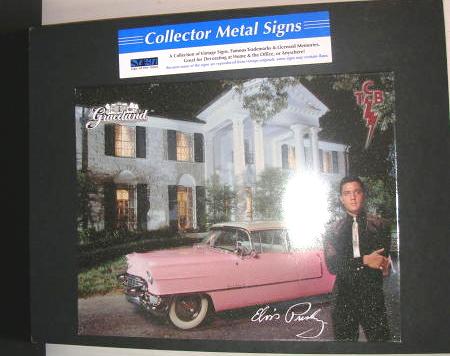 (image for) Tin Sign Metal Sign Elvis Presley Graceland - Click Image to Close