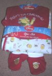 (image for) Onepiece Bodysuit Baby's First Christmas Pooh 3-6 Months