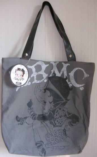 (image for) Betty Boop Tote Bag Biker Motorcycle Club - Click Image to Close