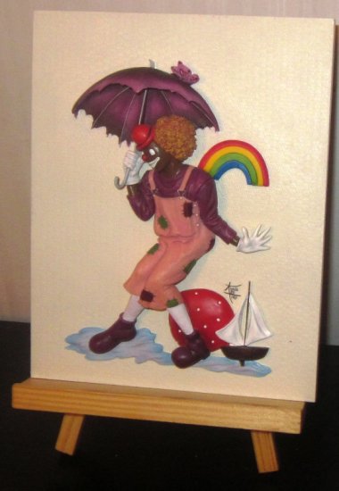 (image for) Red Ball and Butterflies Clown Collection Annie Lee Art Hallway - Click Image to Close
