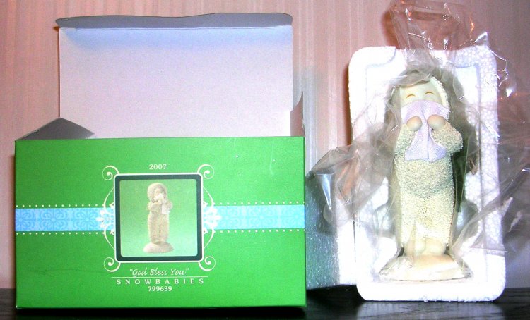 (image for) Snowbabies Dept 56 God Bless You 2007 799639 - Click Image to Close