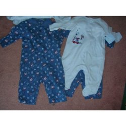 (image for) Boys 0 3 Months Layette Onepiece Long Sleeve Pants