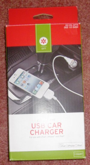 (image for) USB Car Charger for iPod iPhone iPad - Click Image to Close