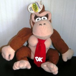 (image for) Donkey Kong DK Nintendo 64 Plush Stuffed 7\"