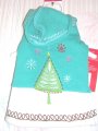 (image for) Dog Pet Christmas Holiday Coat Red Tree XSmall