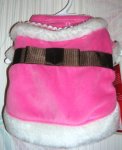 (image for) Mrs. Claus Suit Coat Dress Dog Pet XSmall Pink