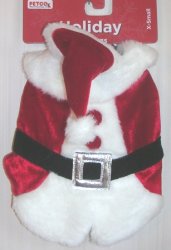 (image for) Dog Santa Suit Costume XSmall