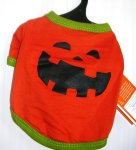 (image for) Dog Pet Costume Outfit Pumpkin Tee T Shirt XSmall