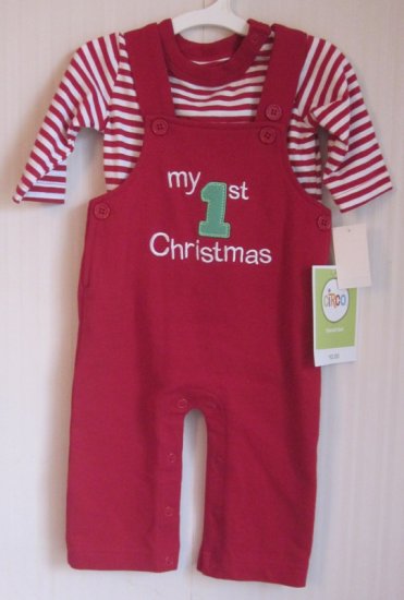 (image for) My 1st Christmas Overall Set Boys Nb by Circo - Click Image to Close
