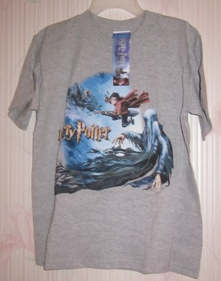 (image for) Harry Potter Prisoner of Azkaban Grey T Tee Shirt Death Eater - Click Image to Close