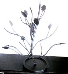 (image for) Jewelry Tree Display Metal Black