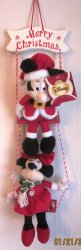 (image for) Disney Christmas Swing Mickey and Minnie Merry Christmas Sign