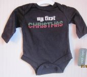 (image for) My First Christmas Creeper Long Sleeve Baby Glam 9 Months