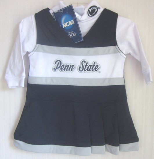 (image for) NCAA Penn State Cheerleader Dress 2 Piece Set 0/3 Months - Click Image to Close