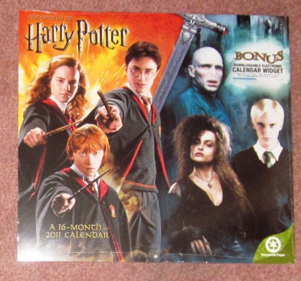 (image for) Harry Potter 2011 Calendar 16 month Wall Calendar Factory Sealed - Click Image to Close