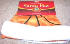 (image for) Sports Ball Basketballl Santa Hat