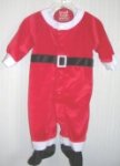 (image for) Santa Suit Carter's Just One Year 1 Piece 0-3 Months