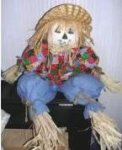 (image for) Fall Scarecrow Shelfsitter Shelf Sitter Handmade
