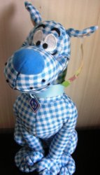 (image for) Scooby Doo Stuffed Plush Blue Checkered 13\"